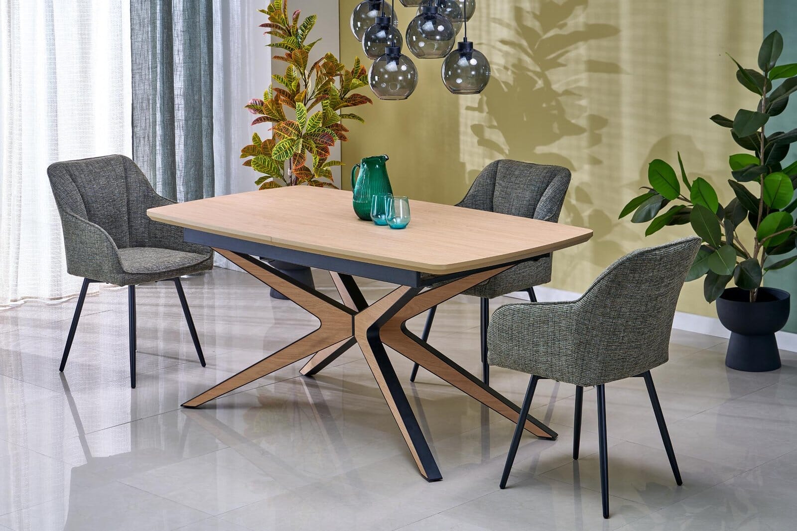 Stół 160 cm - wielokolorowy - Yarvo Meble skrzyniowe