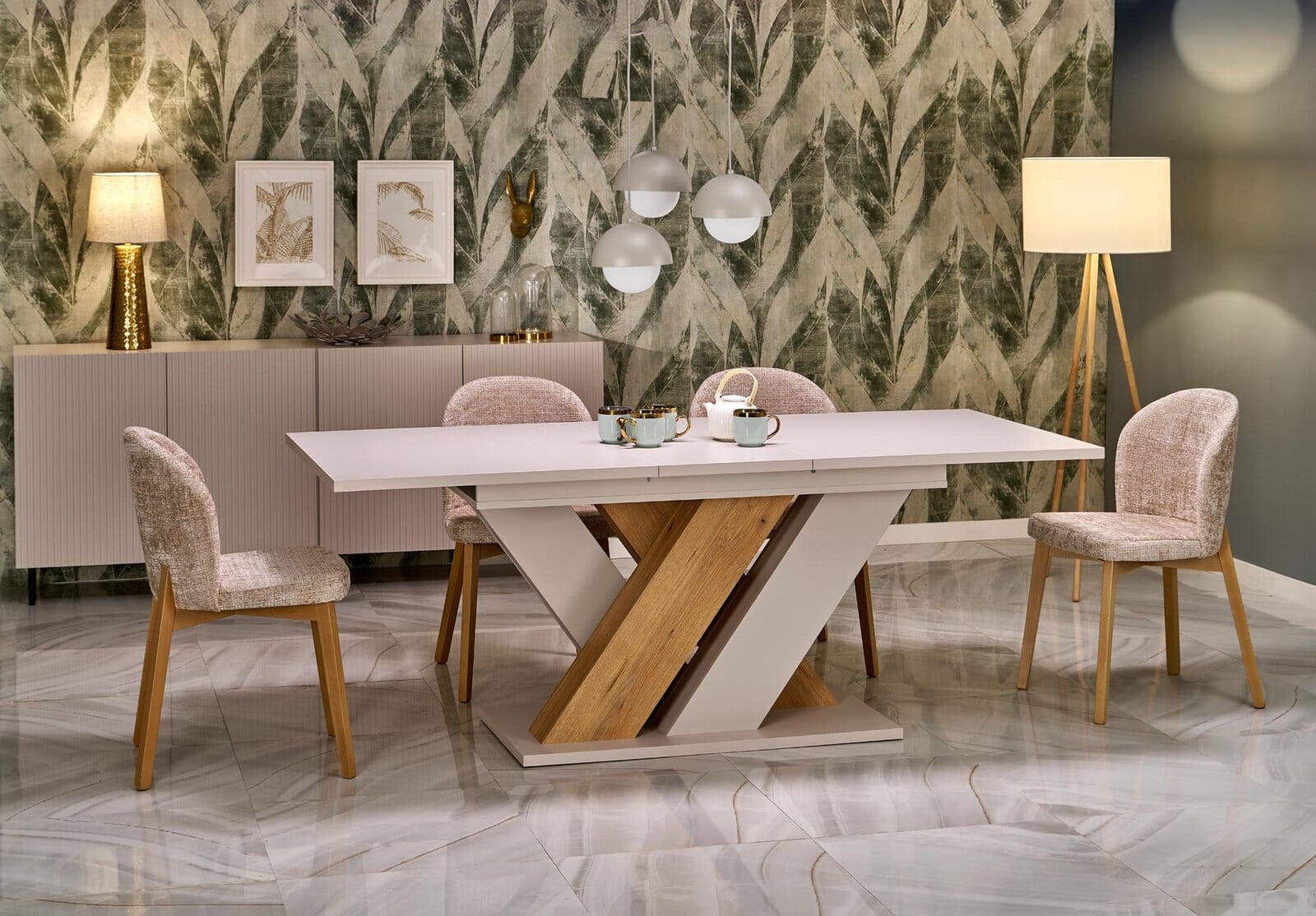 Stół 160 cm - drewniany - Helio Meble skrzyniowe