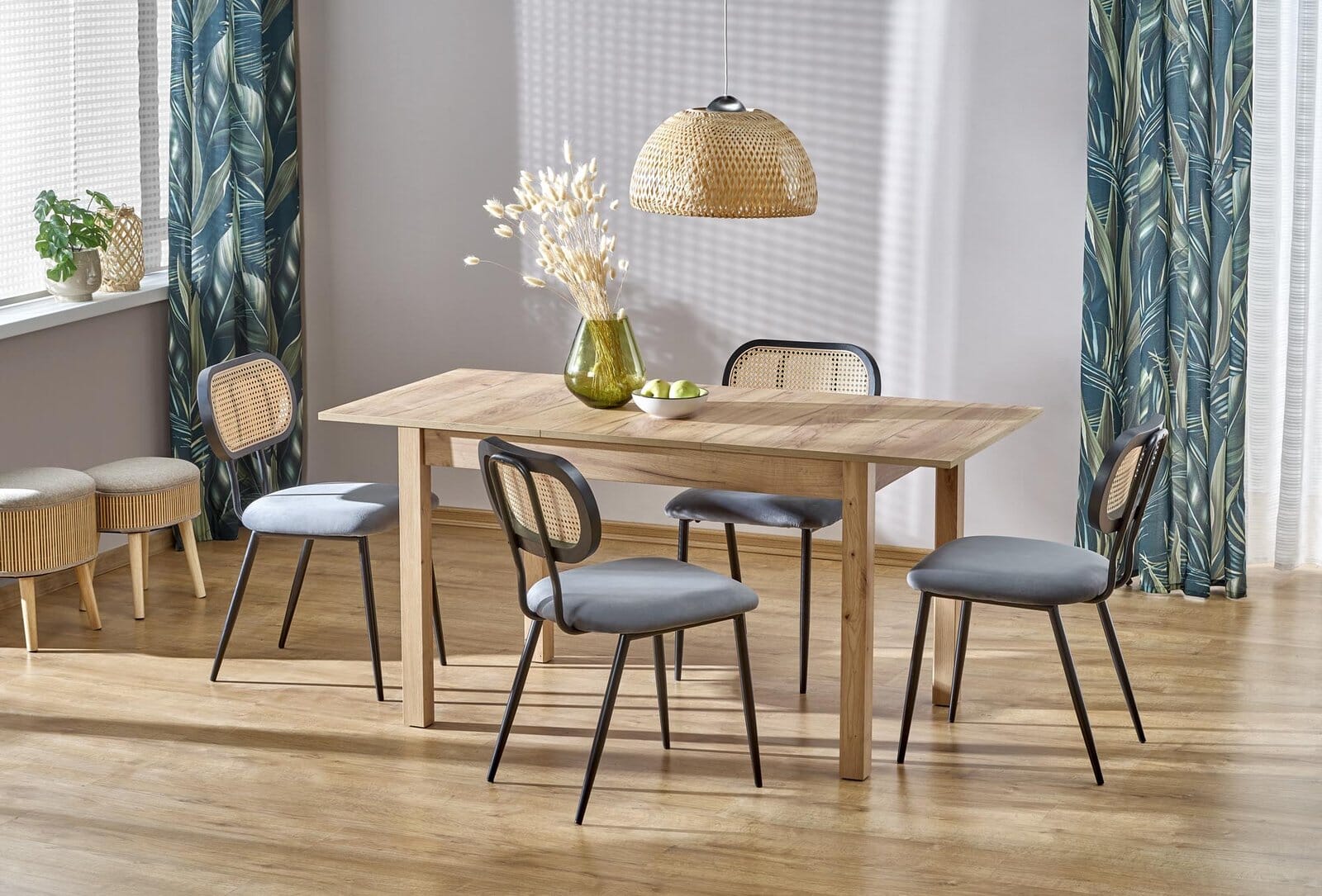 Stół 160 cm - drewniany - Helvaro Meble skrzyniowe