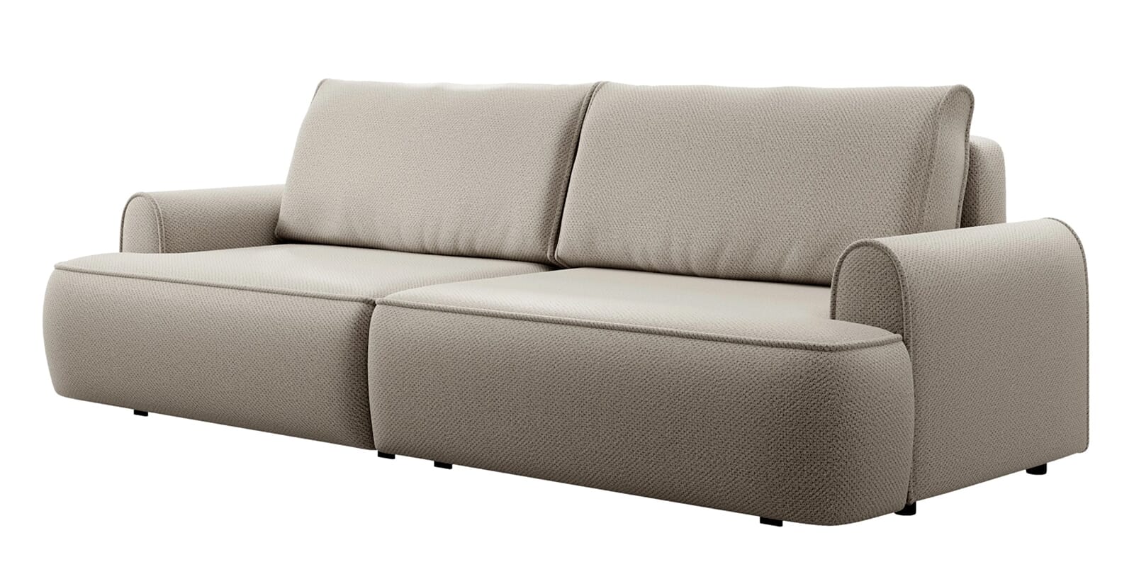 Sofa z dużą funkcją spania beżowa 250 cm - Geno Meble tapicerowane