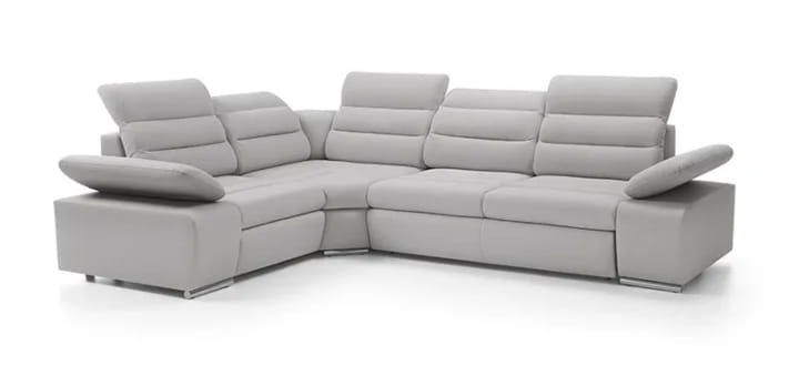 Narożnik 300 x 225 cm regulowane zagłówki - Bizante Mini Meble tapicerowane