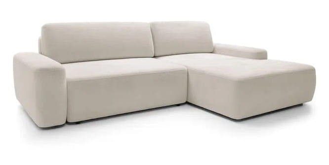 Narożnik z funkcją spania 260 cm - beżowy - Mara M Meble tapicerowane