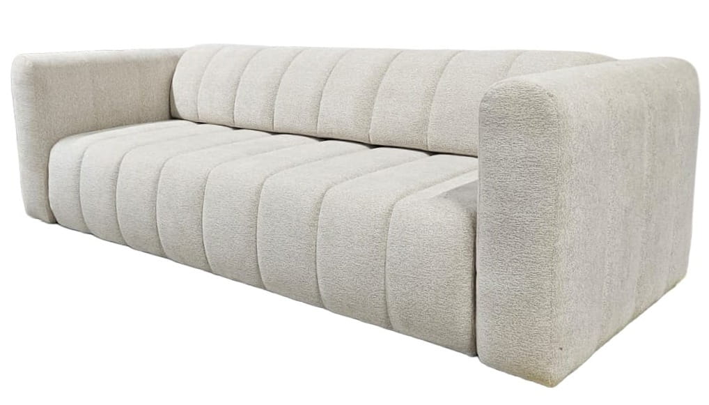 Sofa z przeszyciami nowoczesna 250 cm - Milan Meble tapicerowane