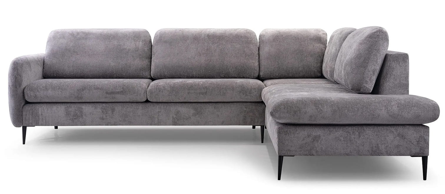 Narożnik 290 x 230 cm szary - Kona Meble tapicerowane