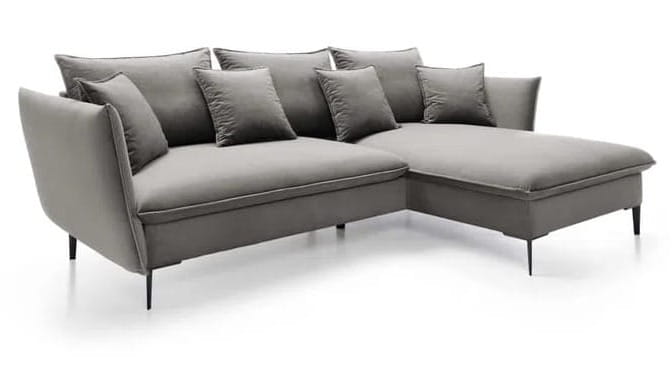 Narożnik rozkładany 260 x 170 cm z poduszkami - Flow Meble tapicerowane