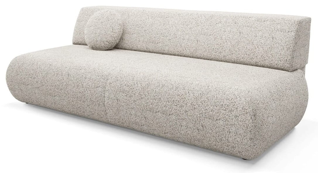 Sofa minimalistyczna 210 cm - beżowa - Rodrigo Meble tapicerowane